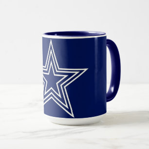 Navyblaue Double-Star-Coffee-Tasse Minimalist Spor Tasse