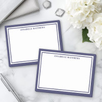 Navyblaue Minimalistische Monogramm