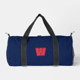 Navyblaue Monogrammanfangsbuchstabe  Duffle Bag