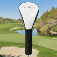 Navyblaue personalisierte Golfschläger mit Namen