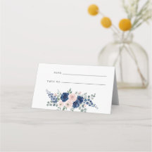 Navyblaue und rosafarbene moderne Hochzeit mit Blu