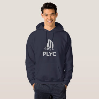 Navyblauer Pullover mit weißem PLYC-Logo