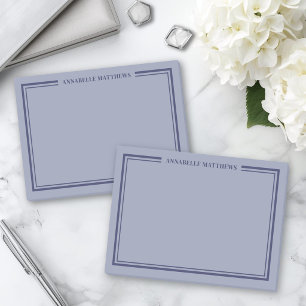 Navyblaues minimalistisches Monogramm Post-it Klebezettel