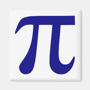 Navyblaues Pi-Symbol Magnet