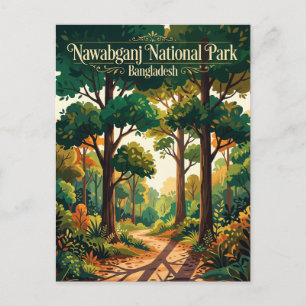 Nawabganj Nationalpark Bangladesch Postkarte