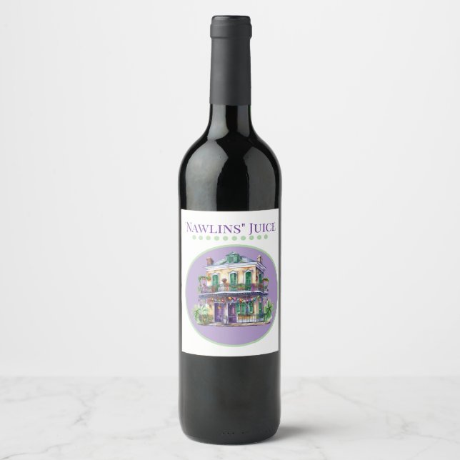 Nawlins Wine Label Weinetikett (Vorderseite)