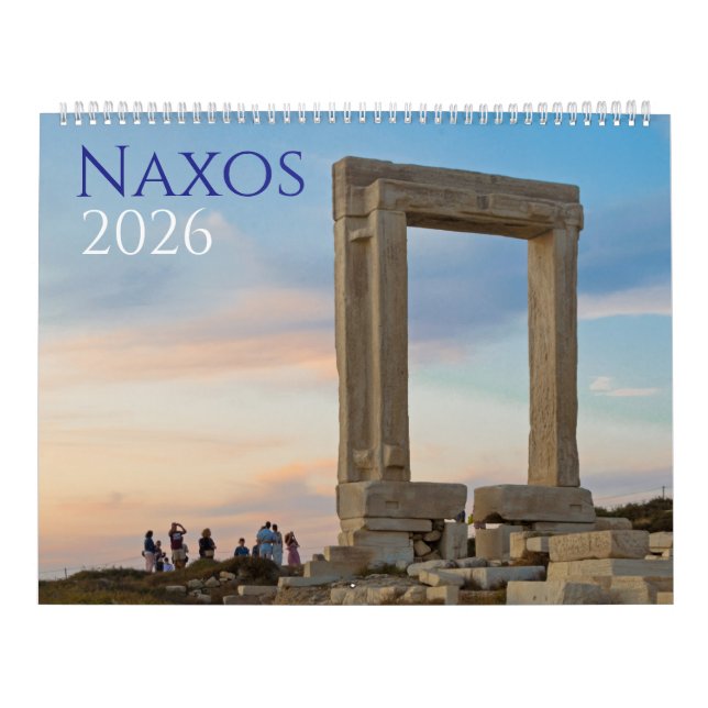 Naxos 2026 Greek Island Calendar Kalender (Titelbild)