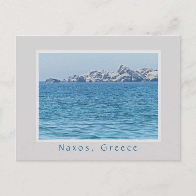 NAXOS, GRIECHENLAND/LAND DER KUGELDER IM MEER POSTKARTE (Vorderseite)