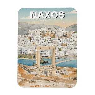 Naxos Griechenland Postkarte Magnet