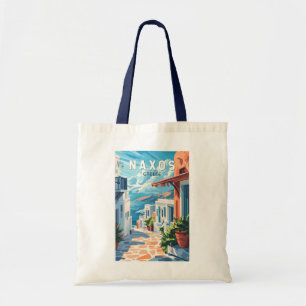 Naxos Griechenland Reise Kunst Vintage Tragetasche