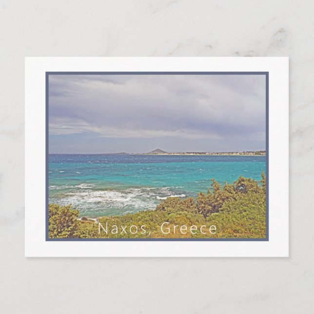 Naxos, Griechenland/ Strand Postkarte (Vorderseite)