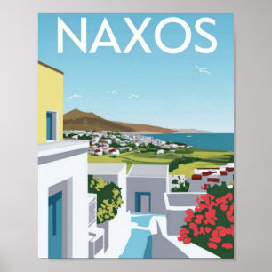 Naxos Griechenland Travel Poster