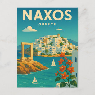 Naxos Griechenland Vibrant Postkarte