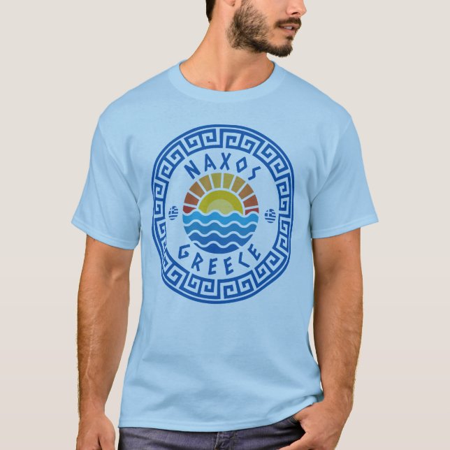 Naxos Island, Griechenland - Light Blue Men's T-Shirt (Vorderseite)