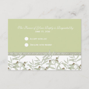 Naxos Response Card RSVP Karte