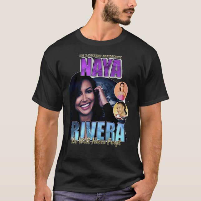 Naya Rivera Erholung in Peace RIP Memorial Geschen T-Shirt (Vorderseite)