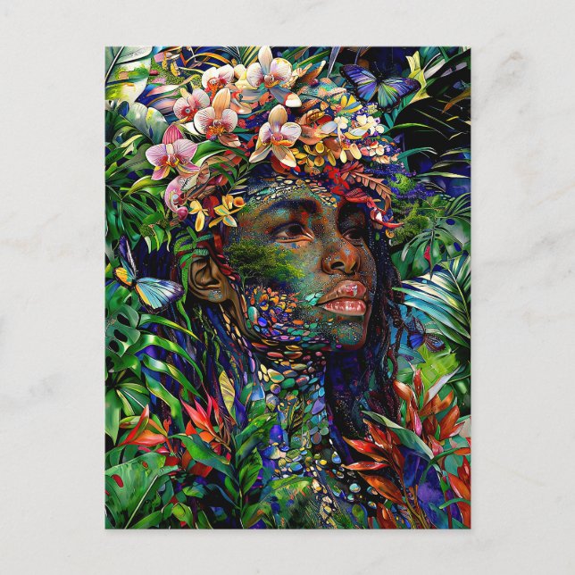 “Nayari” - Jungle Mirage - Women In Amazonia   Postkarte (Vorderseite)