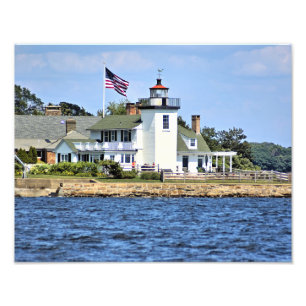 Nayatt Point Lighthouse, Rhode Island Foto Print