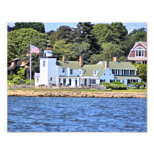 Nayatt Point Lighthouse, Rhode Island Foto Print