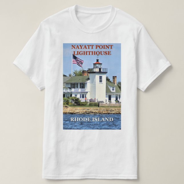 Nayatt Point Lighthouse, Rhode Island T - Shirt (Design vorne)