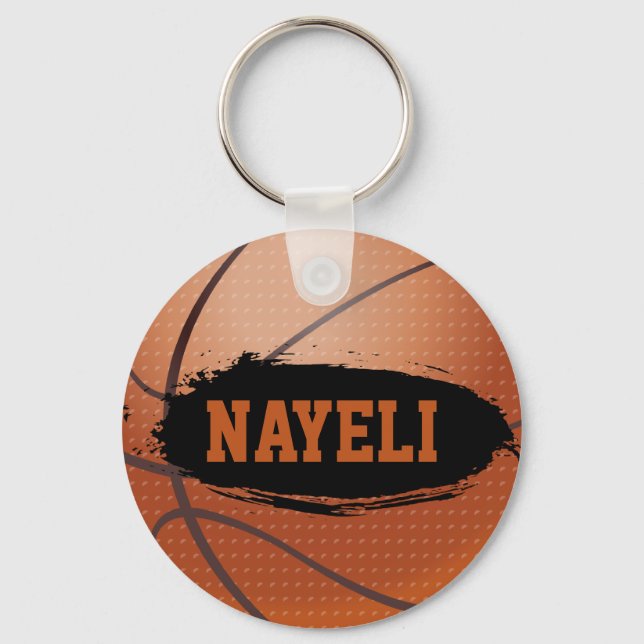 Nayeli Personalisiert Basketball Schlüsselanhänger (Vorderseite)
