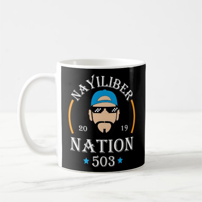 Nayib Bukele Nayiliber Nation 503 El Salvador Kaffeetasse (Links)
