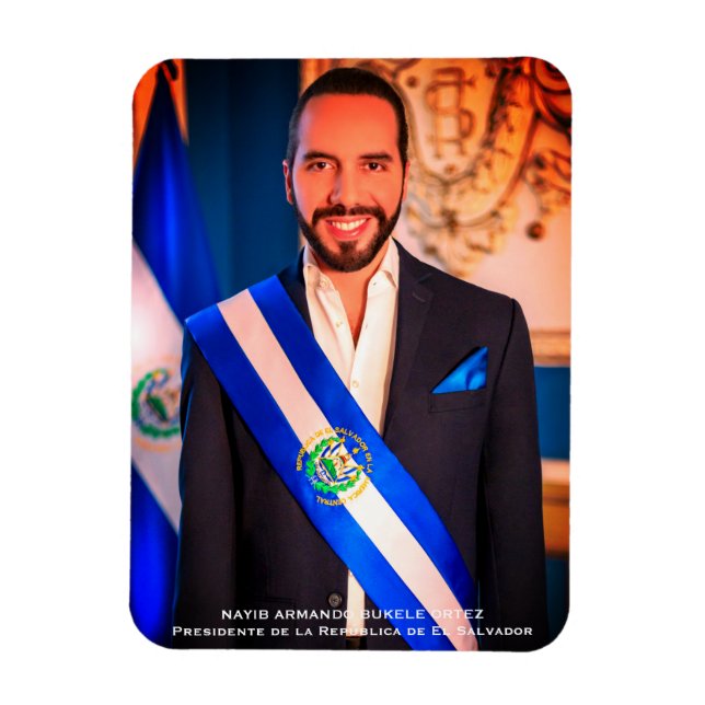 Nayib Bukele, Präsident von El Salvadore Magnet (Vertikal)