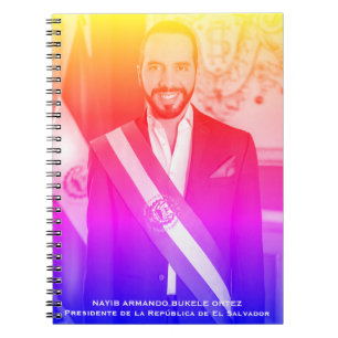 Nayib Bukele, Präsident von El Salvadore Notizblock