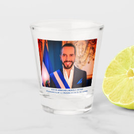 Nayib Bukele, Präsident von El Salvadore Schnapsglas