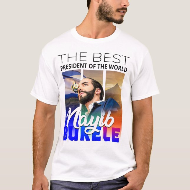 Nayib Bukele Presidente / Diseño El Salvador T-Shirt (Vorderseite)