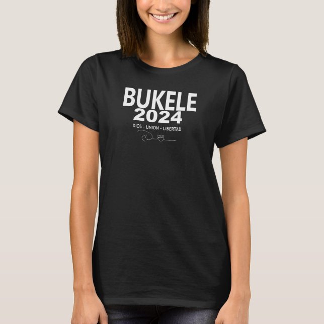 Nayib Bukele REELECCION 2024 T-Shirt (Vorderseite)