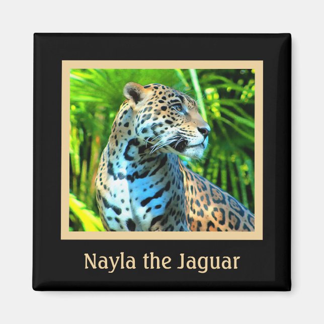 Nayla der Jaguar Magnet (Vorne)