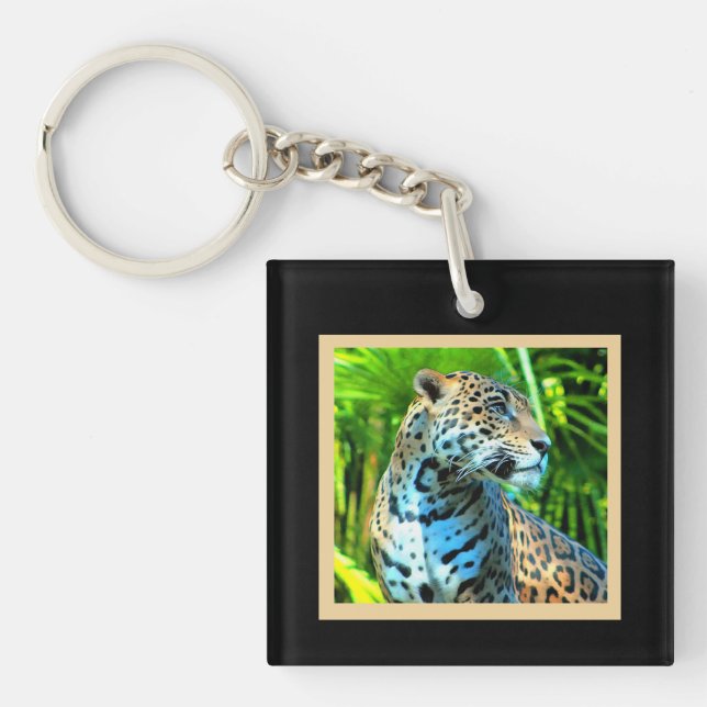 Nayla der Jaguar Schlüsselanhänger (Vorderseite)