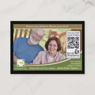 Naylor organische Produkte nachweisbares Visitenkarte