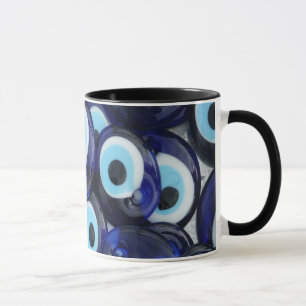 Nazar Amulets Evil Eye Stones Blue Pattern Tasse