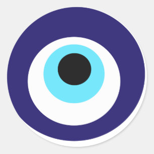 Nazar-Amulett (Nazar boncuğu) Runder Aufkleber