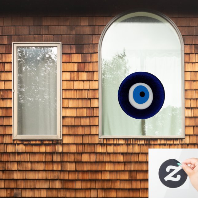 Nazar Evil Eye Protection Amulet Blue Beet Symbol  Fensteraufkleber (Fenster Zuhause)