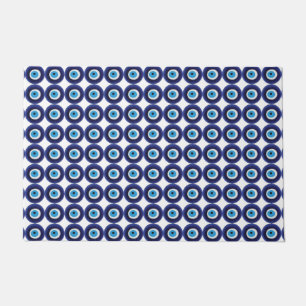Nazar Evil Eye Protection Amulet Blue Beet Symbol Fußmatte