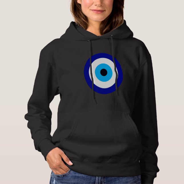 Nazar Eye of Fatima Nazar Boncugu Evil Eye Hoodie (Vorderseite)