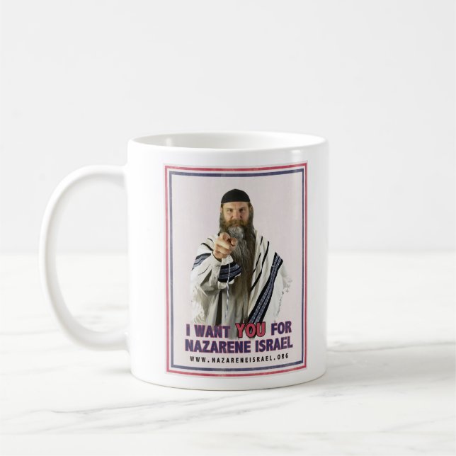 Nazaräer-Israel-Onkel Norman Mug Tasse (Links)