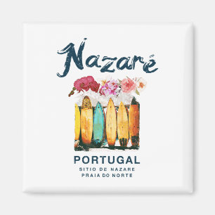 Nazare Portugal Surfen Vintage Magnet