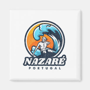 Nazare Portugal Surfwettbewerb Vintage Surf S Magnet