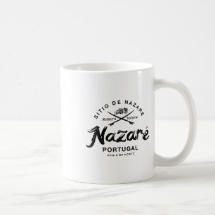 Nazare Portugal Vintage Surfen  Kaffeetasse