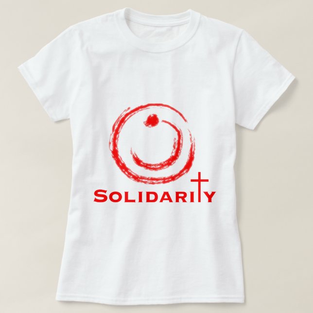 Nazarene Solidarność Rot T-Shirt (Design vorne)