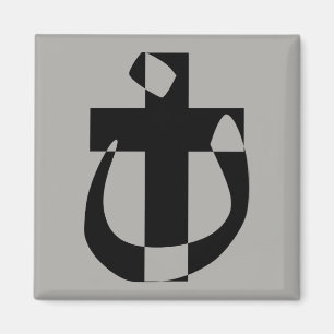 Nazarene Symbol Solidarność Christlich Cross Magne Magnet