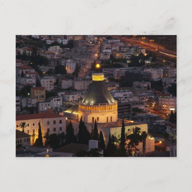 Nazareth, die Stadt der Eltern Jesu Postkarte (Vorderseite)