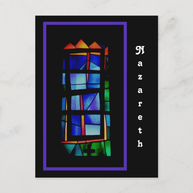 Nazareth Stached Glass Window Postcard Postkarte (Vorderseite)