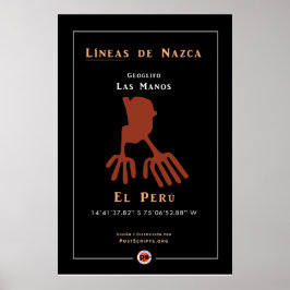 Nazca Geoglyphen-Hands Poster
