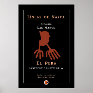 Nazca Geoglyphen-Hands Poster
