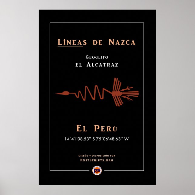 Nazca Geoglyphs-Alcatraz Poster (Vorne)